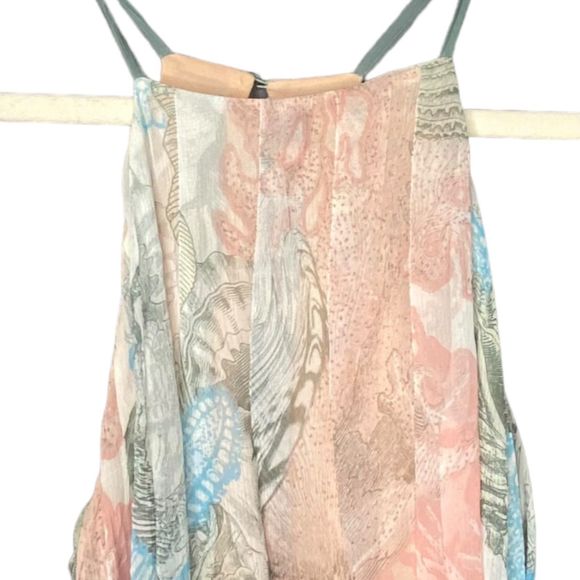 Anthropologie Moulinette Soeurs Sea Star Starfish Maxi Dress Sheer XS - Picture 7 of 14